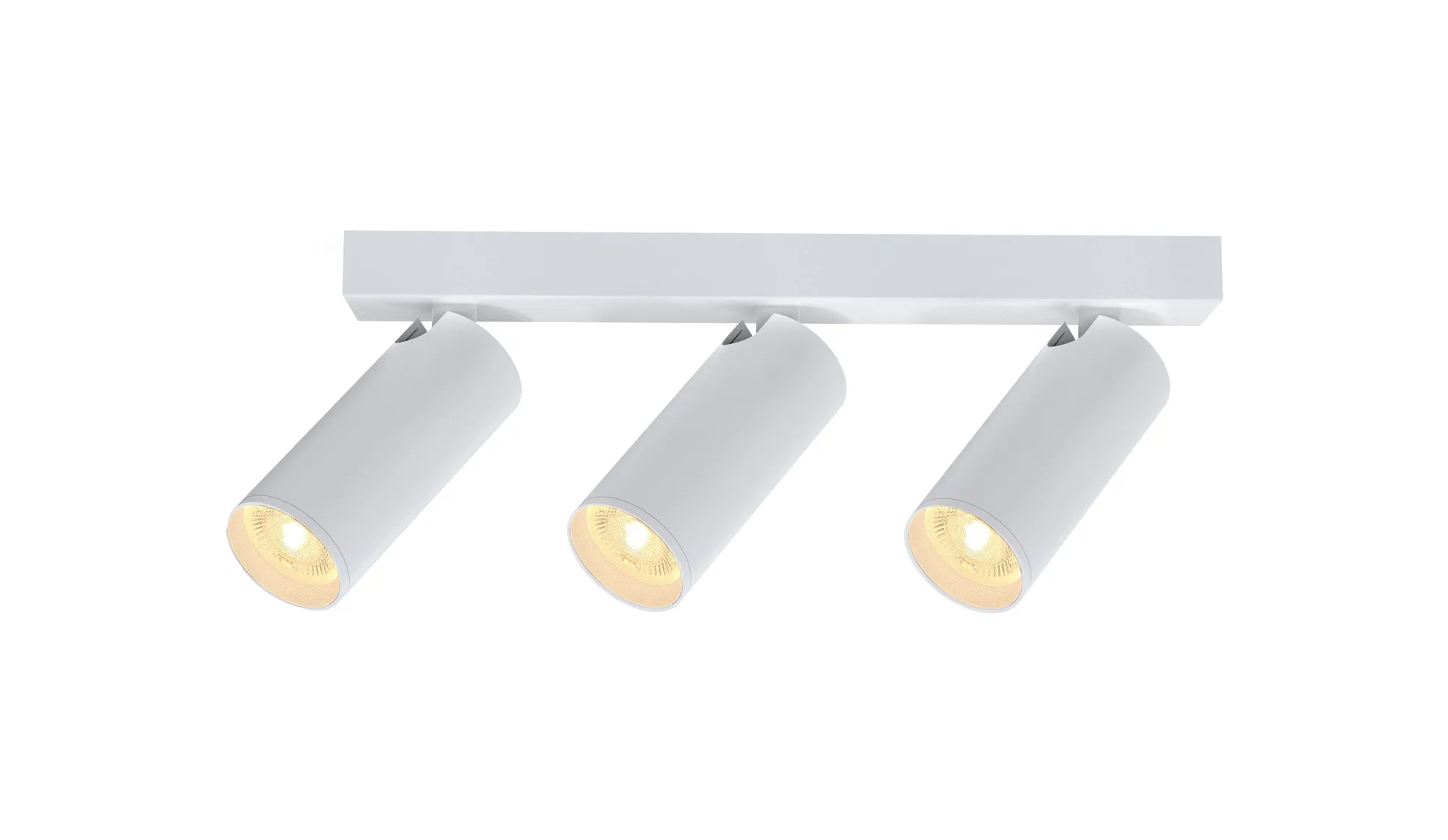 M9178  Nazare Linear 3 Light Spotlight GU10 Mini (Max 12W), Matt White